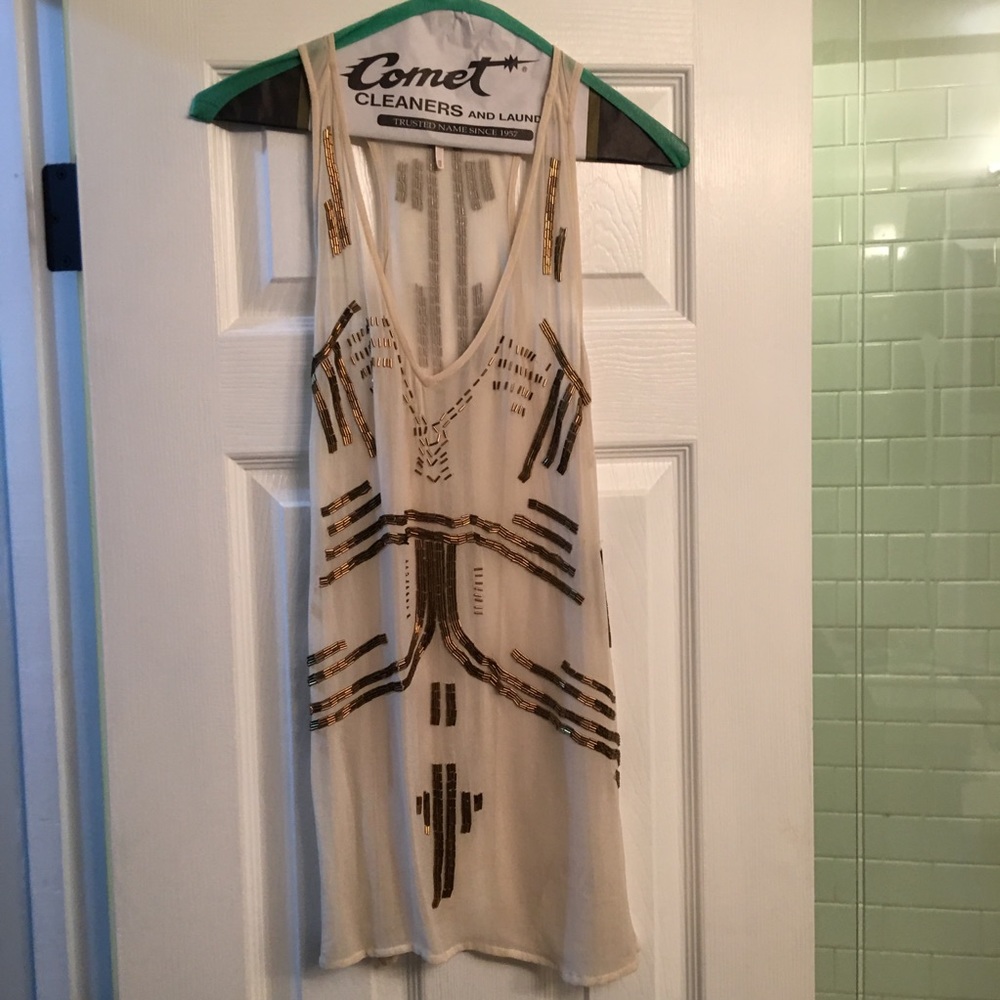 Free people beaded tank